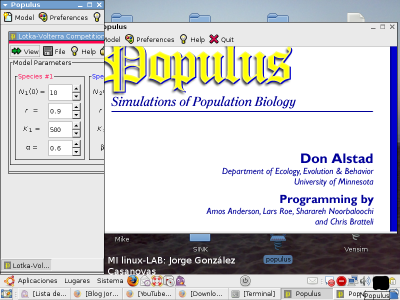 Populus: Software para modelos en Biología de poblaciones